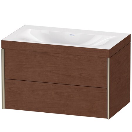 Duravit Xviu C-Bonded Set Wall-Mounted American Walnut XV4615NB113C